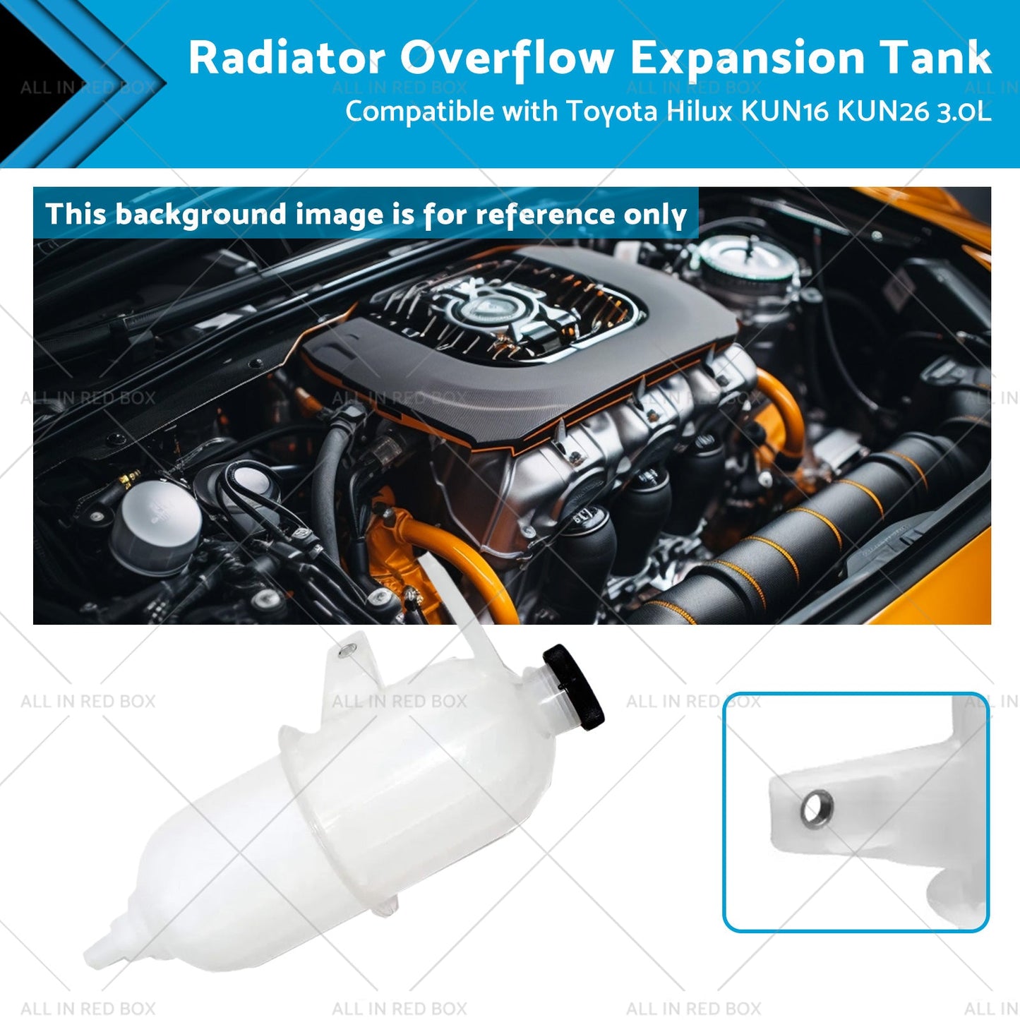 Radiator Overflow Tank 3.0L for Toyota Hilux KUN16 KUN26 2005-2015