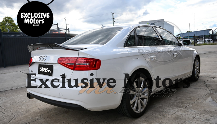 Black Rear Spoiler for Audi A4 Sedan B8 2009-2015