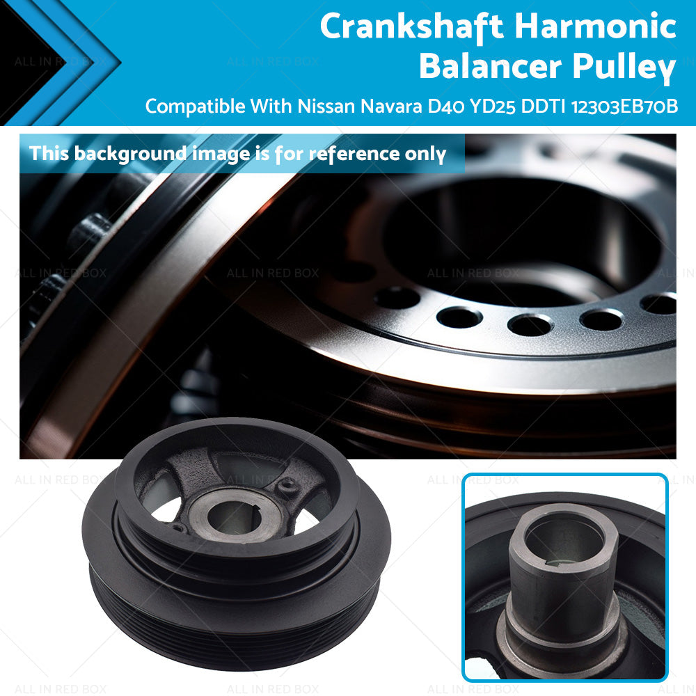 Crankshaft Harmonic Balancer Pulley for Nissan Navara D40 YD25 2005-2015