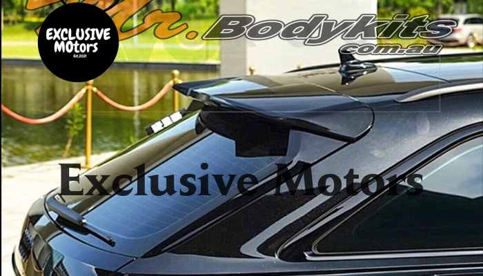 Black Roof Spoiler for Audi A4 B9 Avant 2016-2024