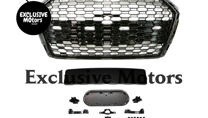RS4 Honeycomb Grille for Audi A4/S4 B9 Black 2016-2019