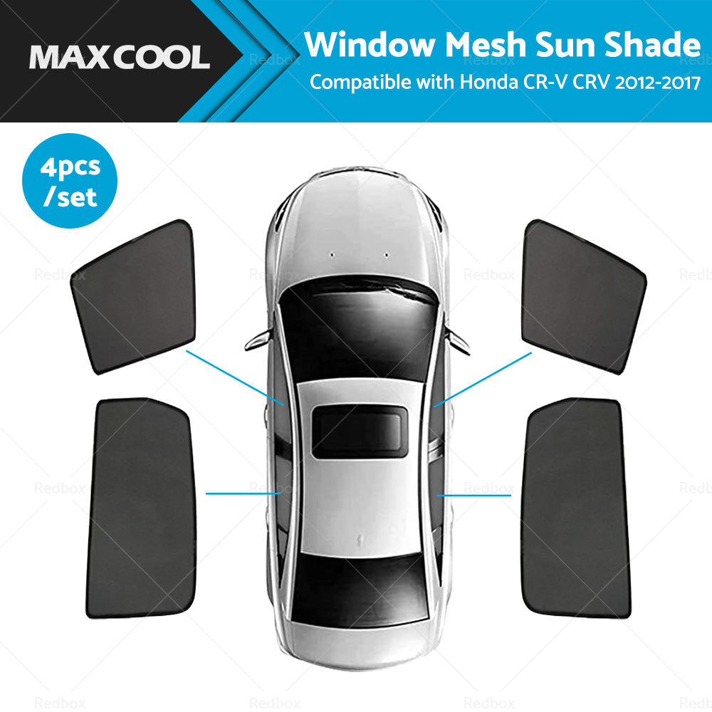 4x Foldable Window Mesh Sun Shade for Honda CR-V 2012-2017