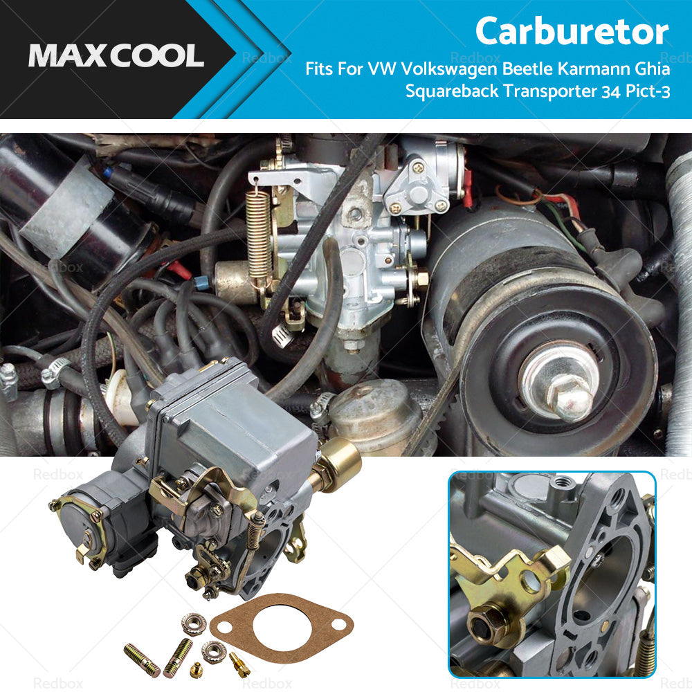 Carburetor 12V Electric Choke for VW Volkswagen 34 Pict-3 1967-1979