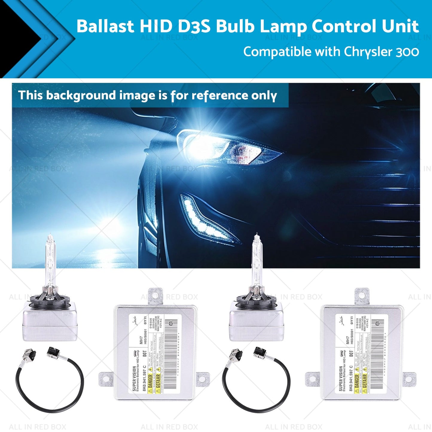 Ballast HID D3S Bulb Control Unit for Chrysler 300 2011-2021