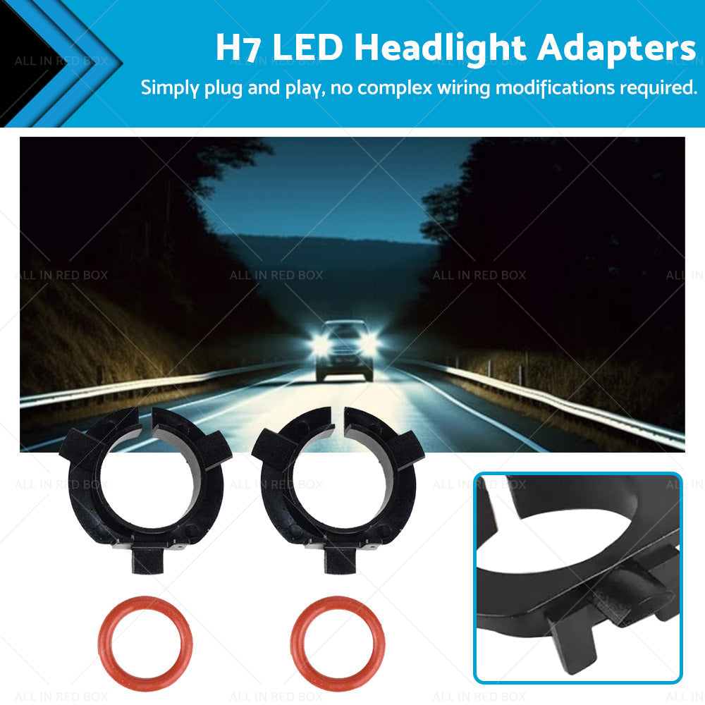 H7 LED Headlight Adapter Clip for Hyundai Nissan KIA Mitsubishi 2000-2023