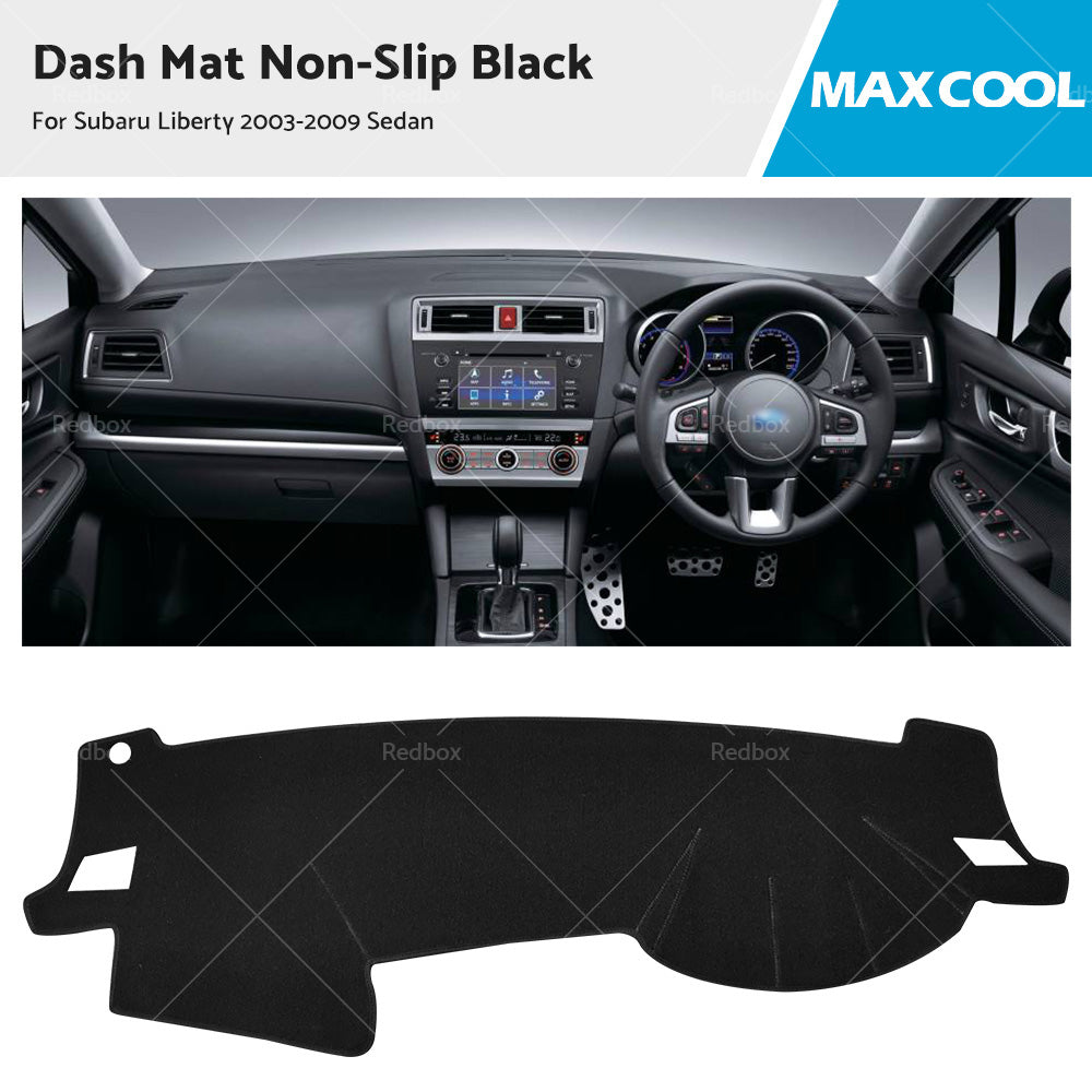 Dash Mat Black for Subaru Liberty Sedan 2003-2009