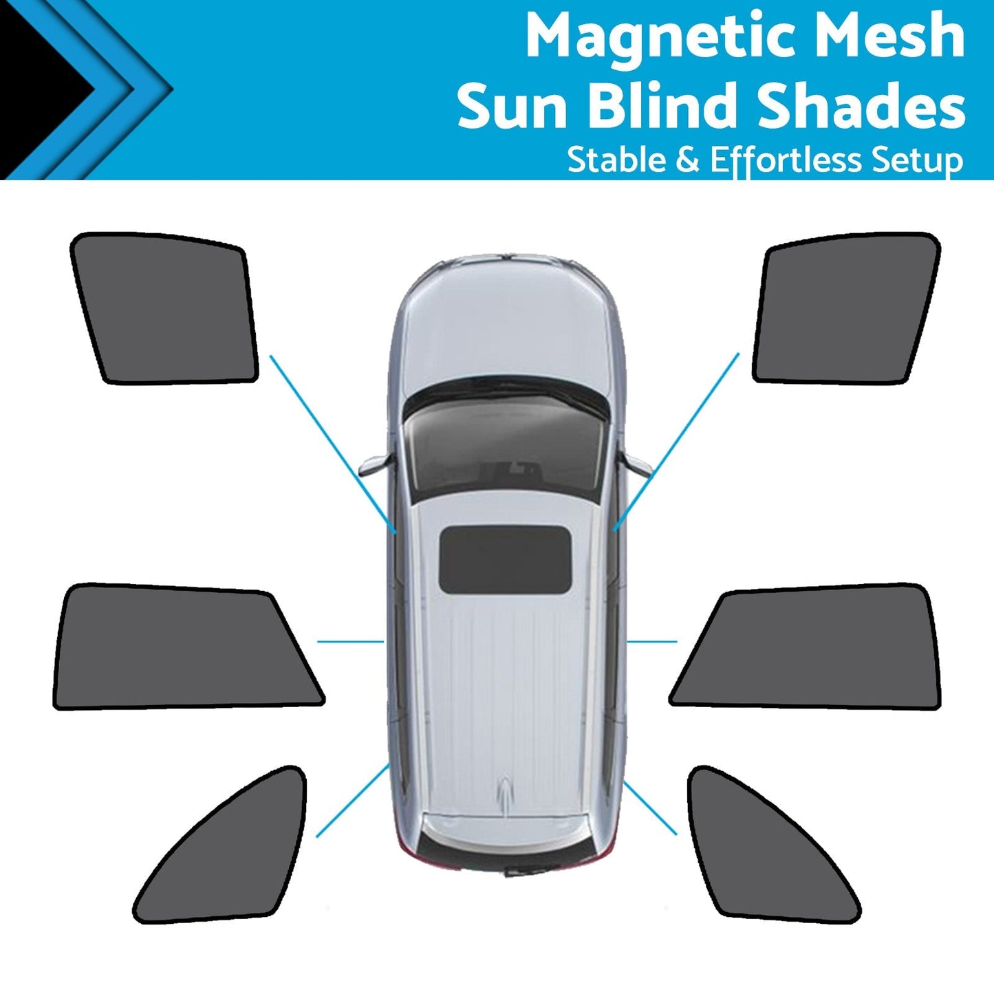 Magnetic Mesh Sun Shade for Subaru Outback (2015-2020) Front/Rear