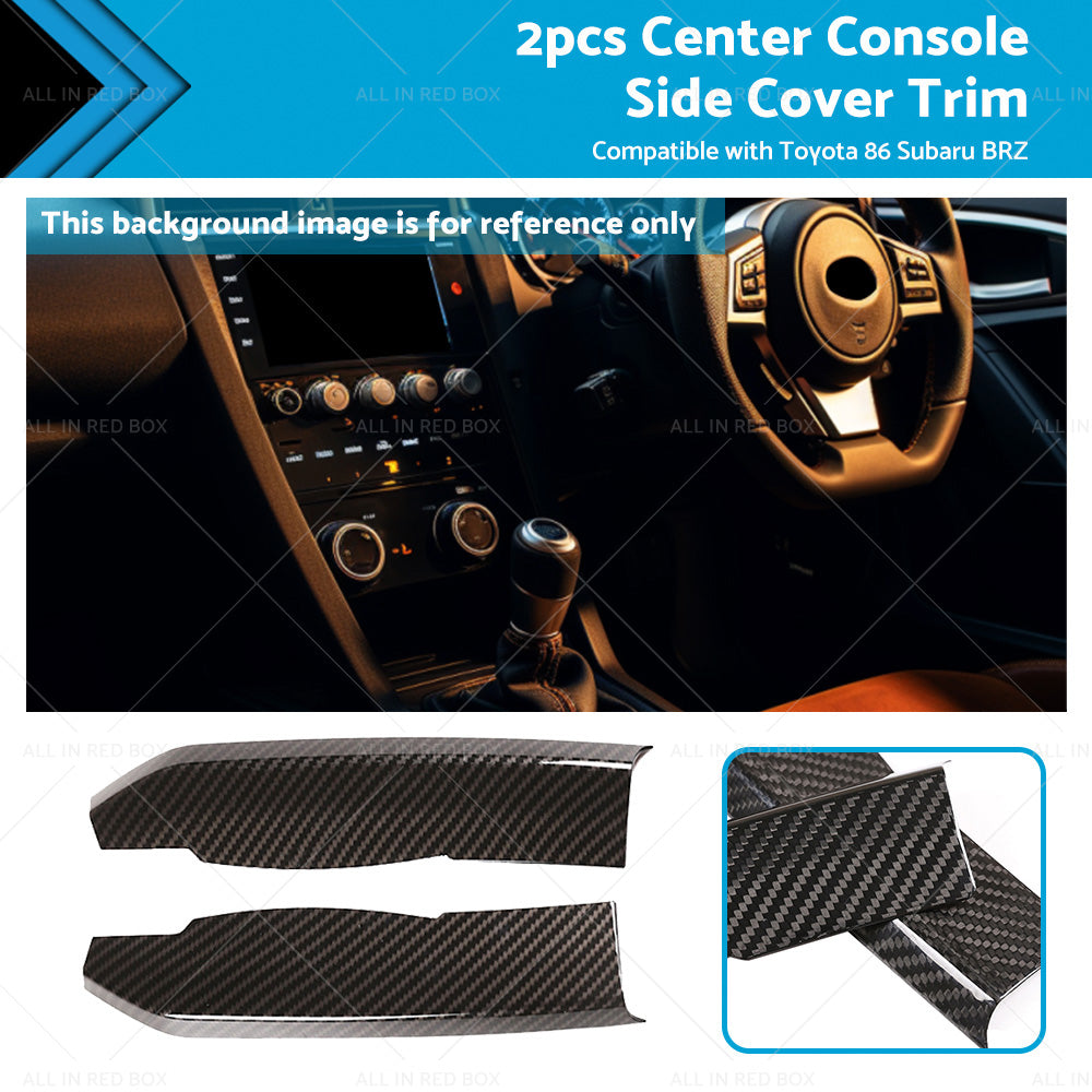 Center Console Carbon Fiber Trim for Subaru BRZ Toyota 86 2013-2020