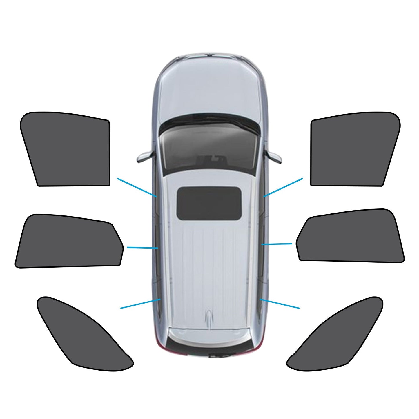 Car Window Magnetic Mesh Sun Blind Shades Suitable for Mazda CX30 CX-30 19-25-4