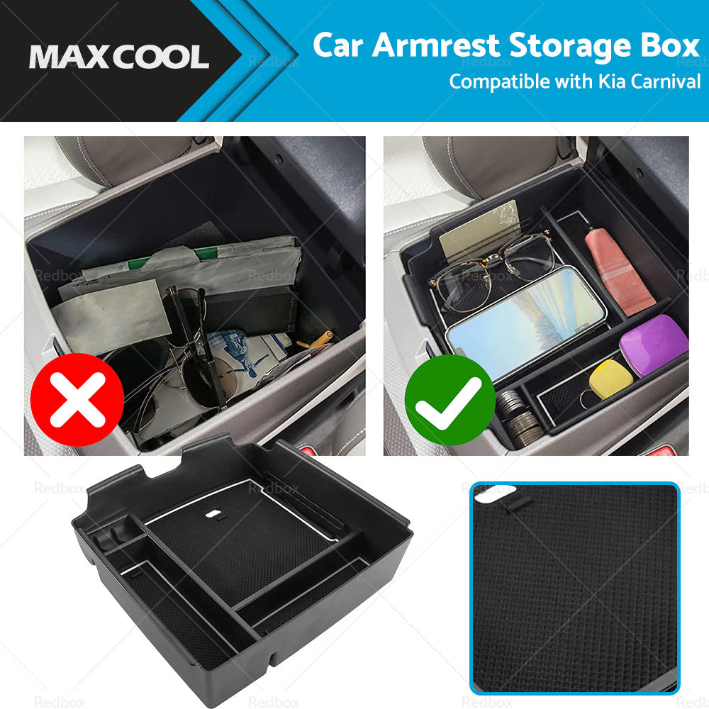 Armrest Storage Box Tray for Kia Carnival 2021-2023