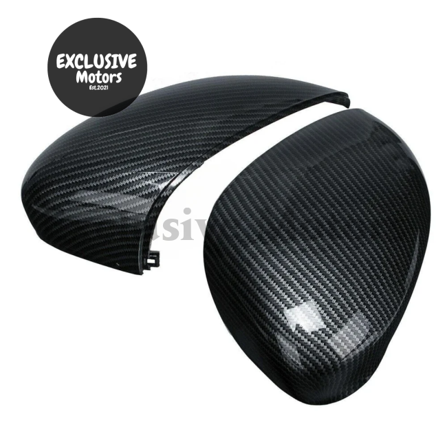 Rearview Mirror Cover for Ford Fiesta MK7 (2008-2019) - Carbon Fiber Look