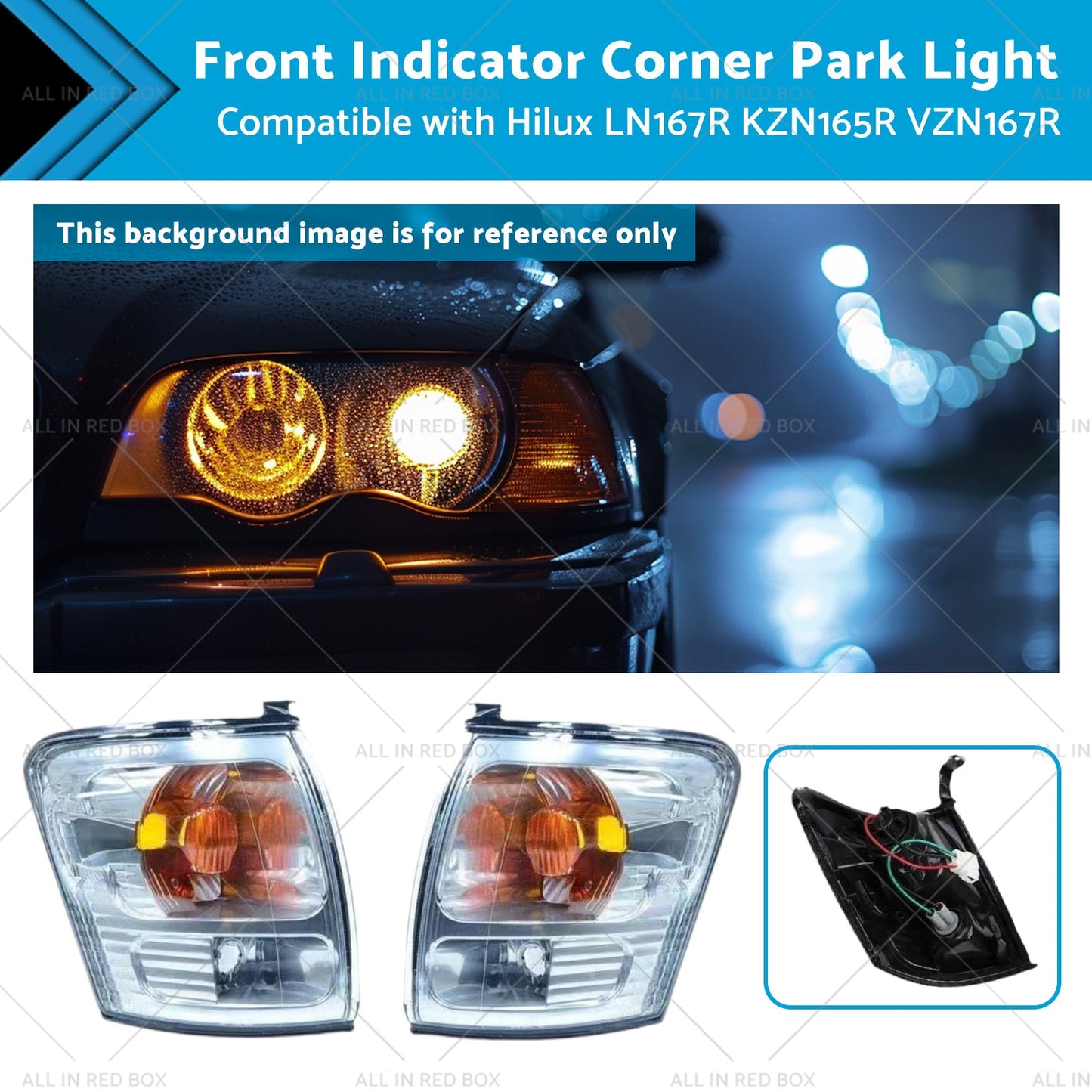 Front Indicator Corner Park Light for Toyota Hilux KZN165R VZN167R 1999-2005
