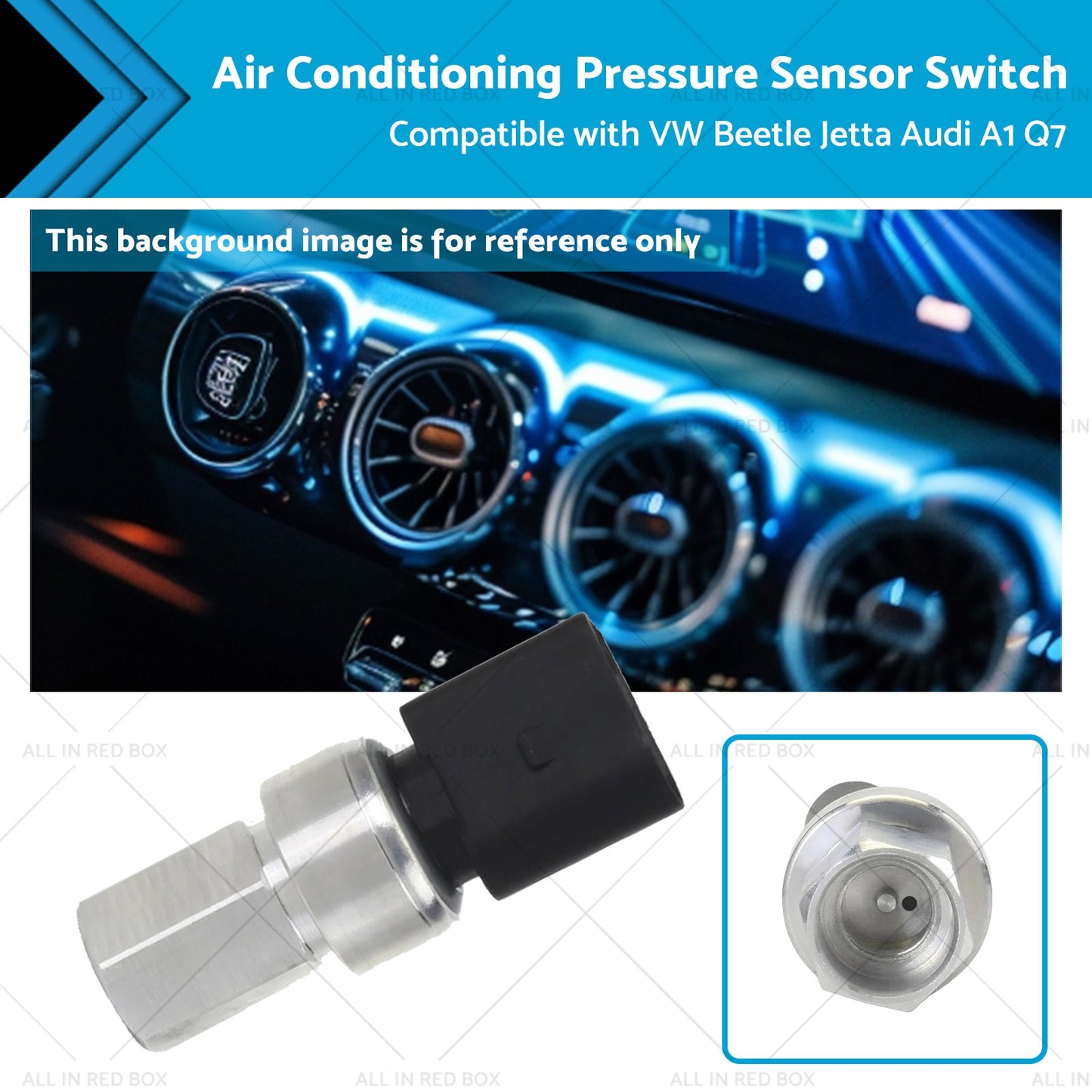 Air Conditioning Pressure Sensor Switch for VW Audi A3 S3 Q3 2003-2018