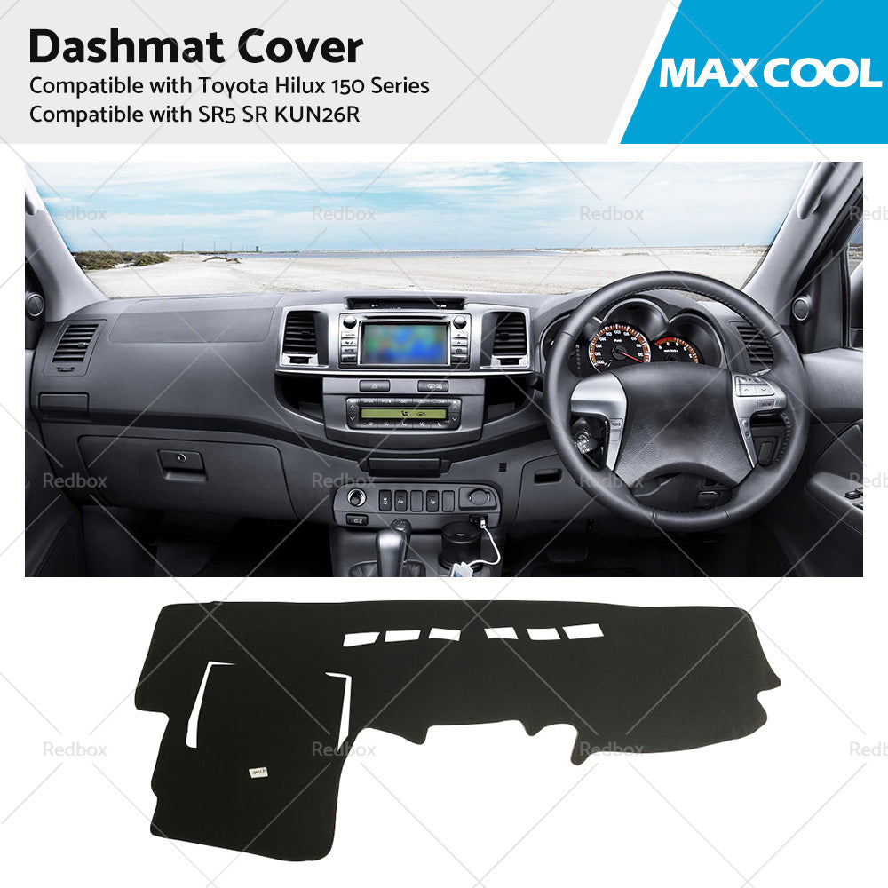Dashboard Cover Dash Mat Carpet for Toyota Hilux 150 Series (2005-2015)