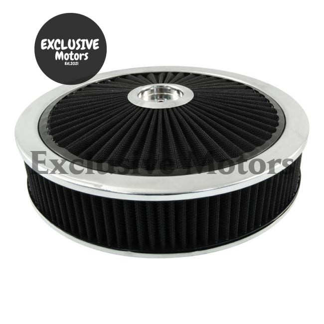 14" X 3" Air Cleaner Assembly, Black Filter for Chevrolet Camaro (1967-2023)