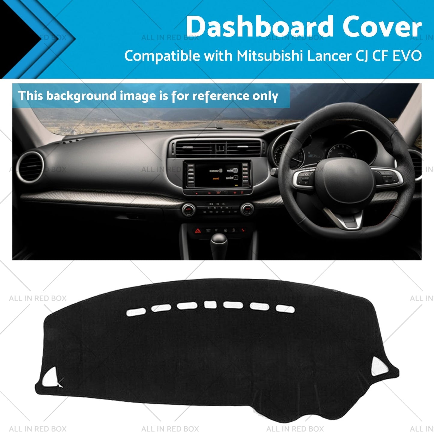 Dash Mat Pad for Mitsubishi Lancer CJ CF EVO 2006-2019