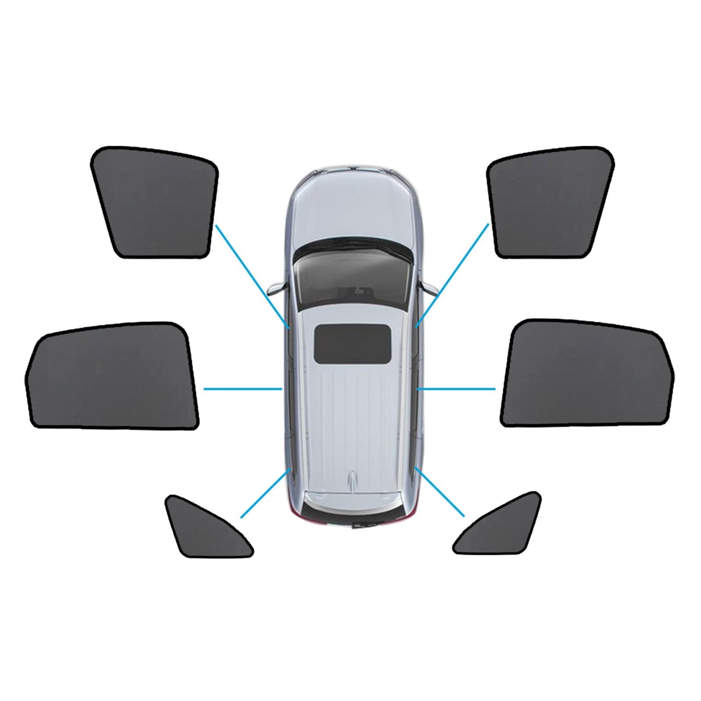 Magnetic Mesh Sun Shades for Audi Q5 8R (2009-2016)