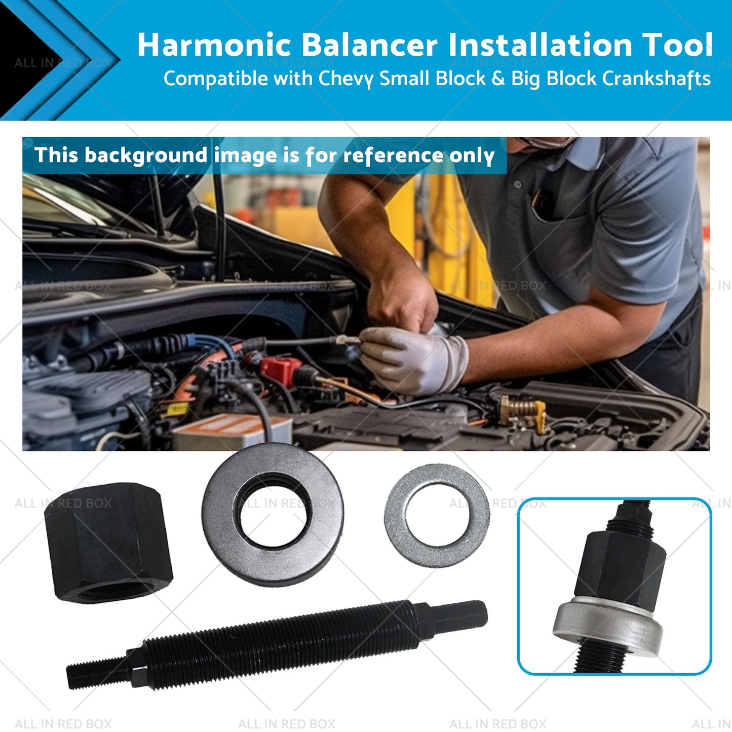 Harmonic Balancer Installation Tool for Chevy SBC/BBC 1965-2000