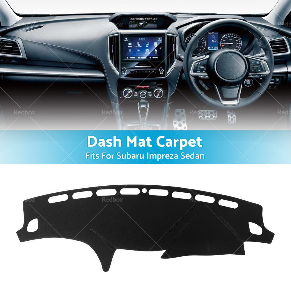 Dash Mat Black for Subaru Impreza Sedan 2007-2011 Dashboard Cover
