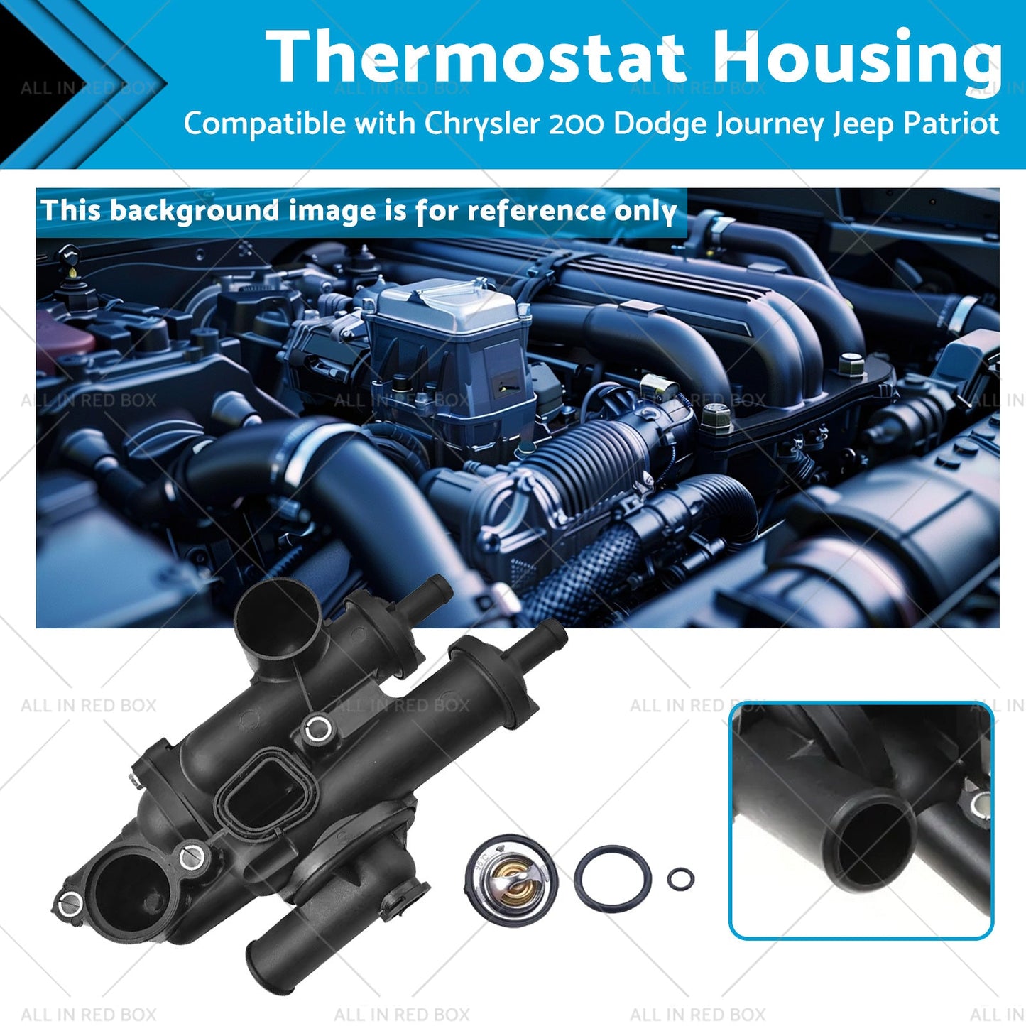 Thermostat Housing for Chrysler 200 Dodge Journey Jeep Patriot 2007-2018