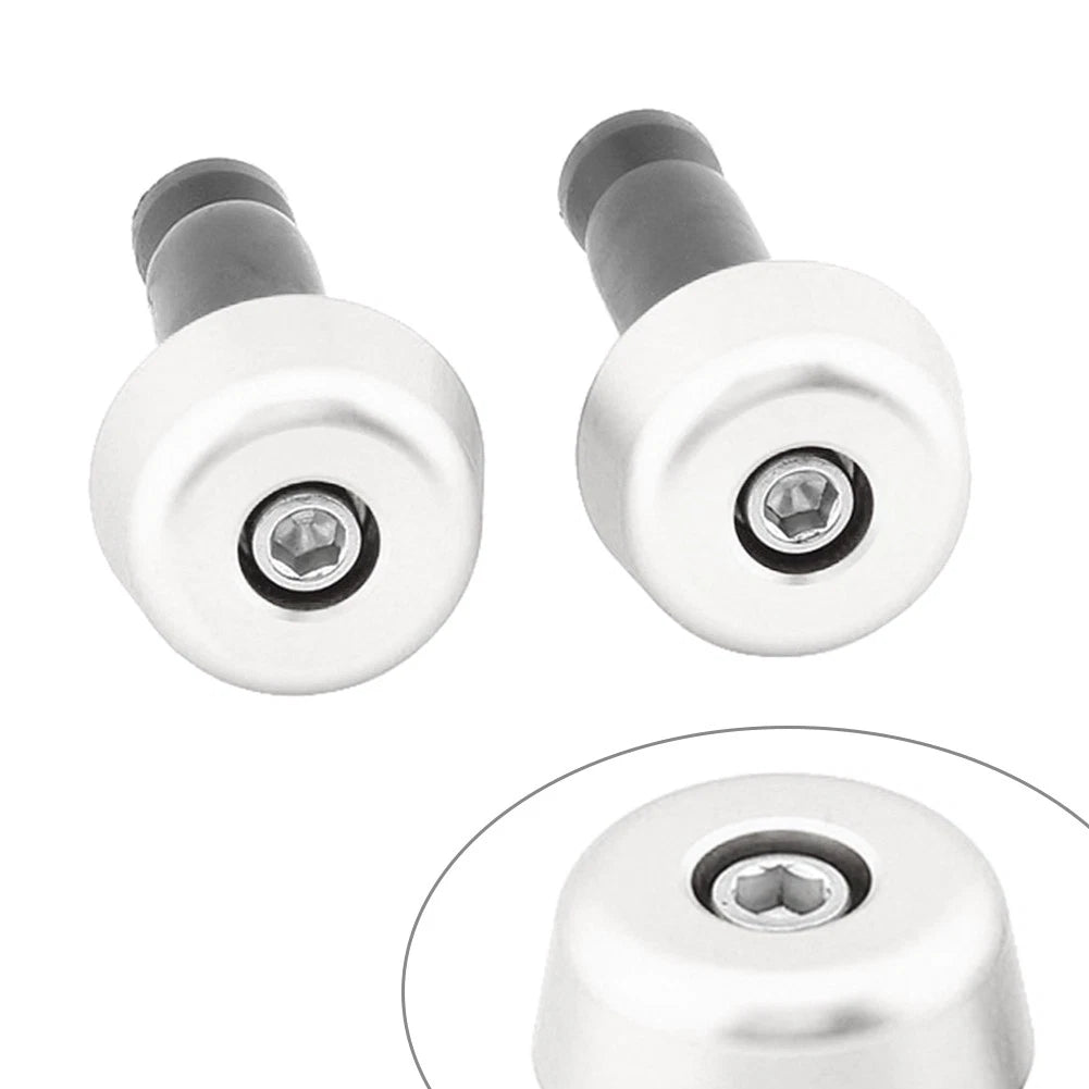 0.5in Handlebar Hand Grips & End Caps for Universal Motorcycle (All Years)