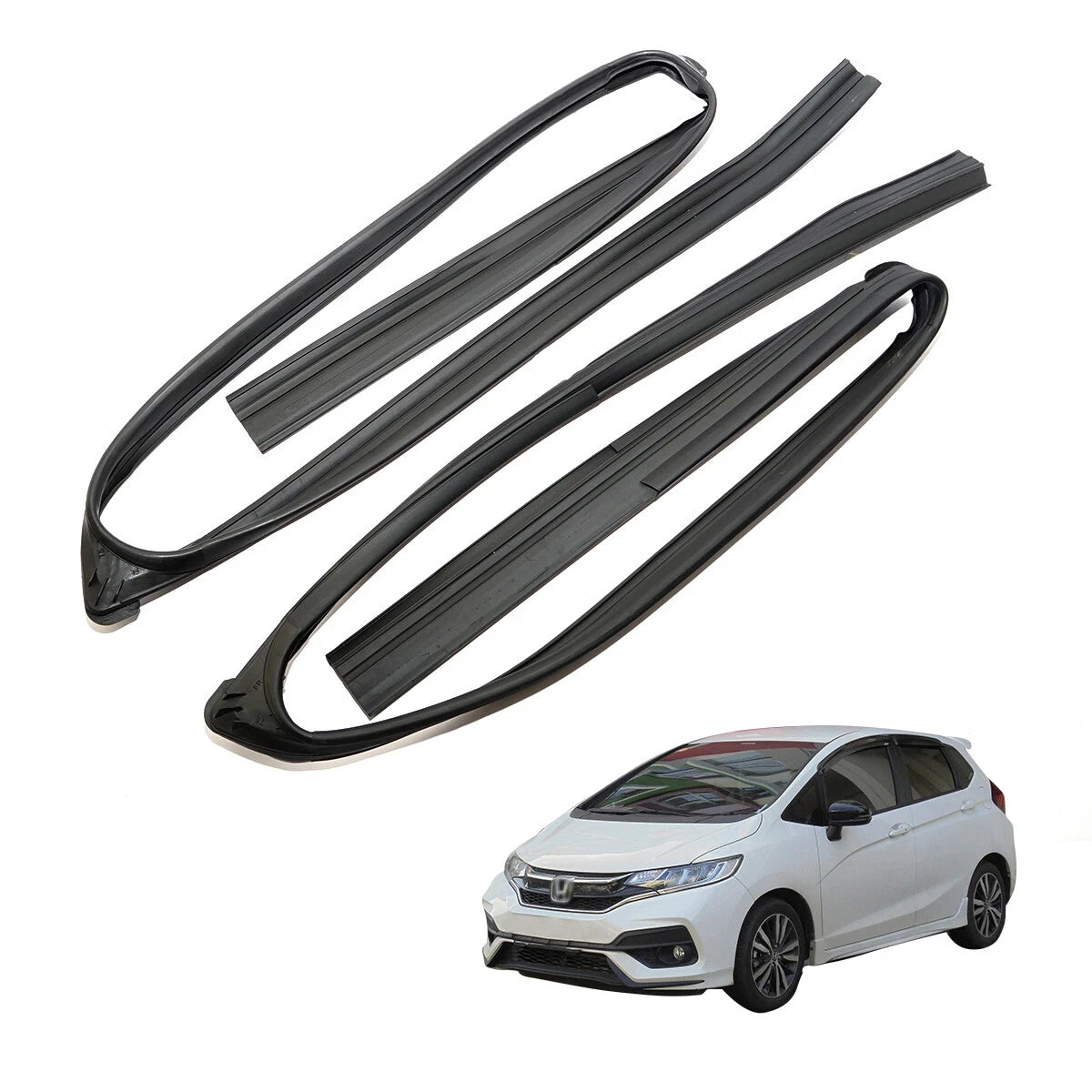 Front Door Glass Run Channel Seal for Honda Fit Jazz GK4 GK6 GH7 GP5 GP6 2015-2020