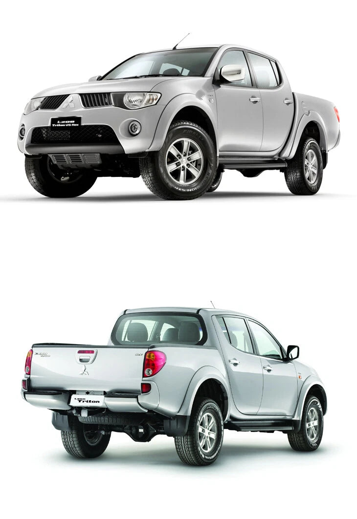 Rear LED Tail Lights Smoke Black for Mitsubishi L200 Triton ML MN 2006-2015