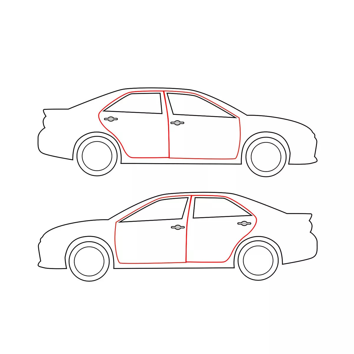 Door Weatherstrip for Mercedes-Benz W124 E-Class 200E E220 E320 400E E500 1984-1997