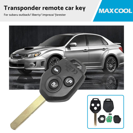 Transponder Remote Car Key for Subaru Outback/Liberty/Impreza/Forester 2000-2023