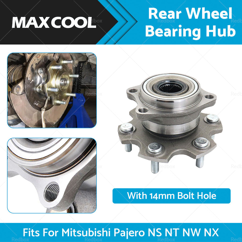 Rear Wheel Bearing Hub Fit For Mitsubishi Pajero NS NT NW NX with 14mm Bolt Hole-1