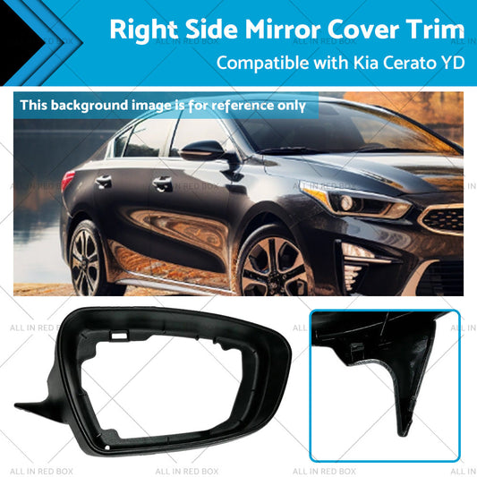 Right Side Mirror Cover Trim Matte Black for Kia Cerato YD 2013-2018