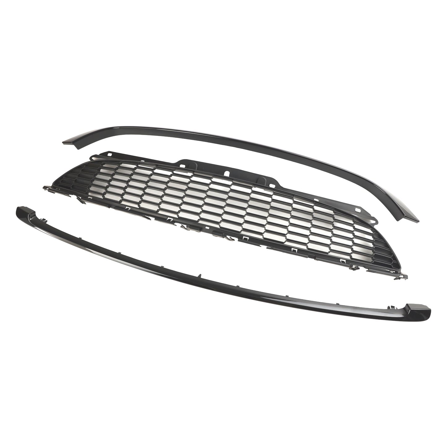3PCS Gloss Black Front Grille for MINI R56 Cooper S JCW 07-13