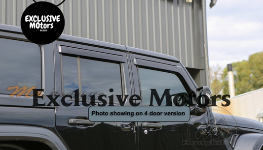 2-Door Window Visor for Jeep Wrangler JL 2018-2024