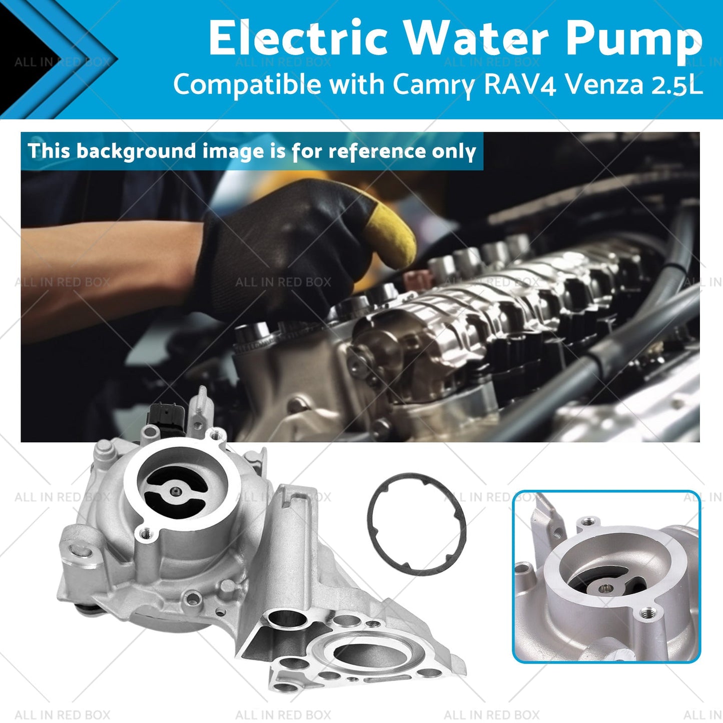 Electric Water Pump 2.5L for Toyota Camry RAV4 Venza 2018-2023