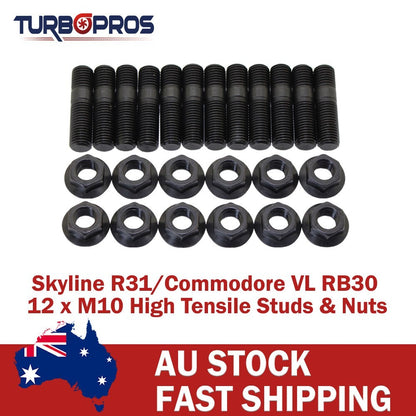 High Tensile Exhaust Manifold Stud Kit for Nissan Skyline R31 RB30 Commodore VL