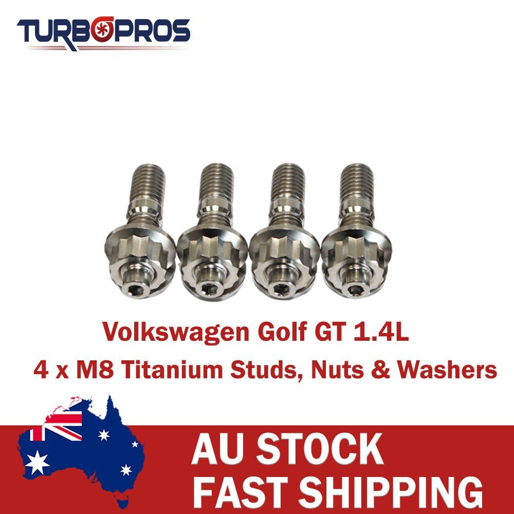 Titanium Turbo Charger Stud Kit for Volkswagen Golf GT 1.4L