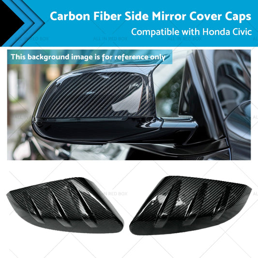 Carbon Fiber Side Mirror Caps for Honda Civic 2016-2021