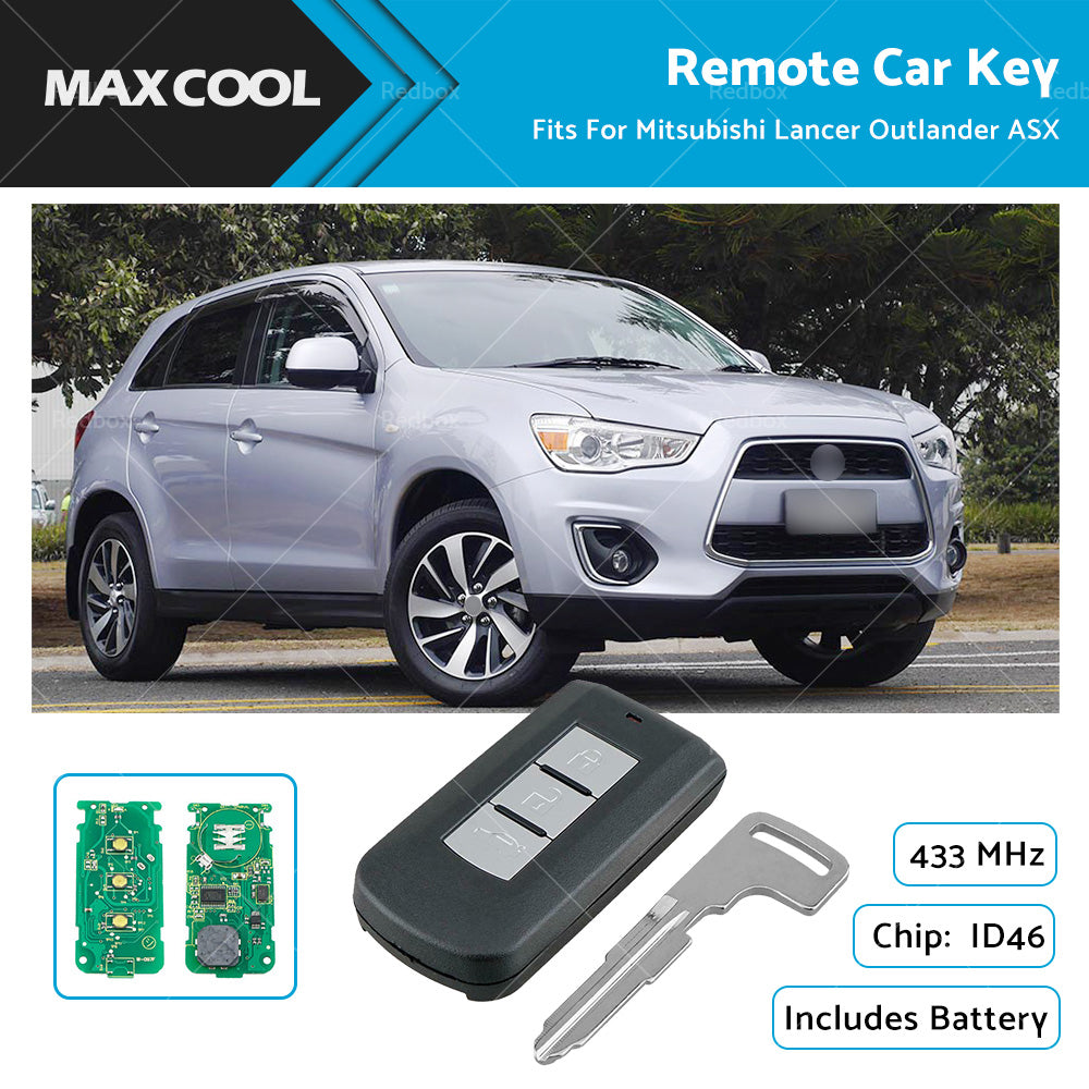 3 Buttons Remote Smart Car Key for Mitsubishi Lancer Outlander ASX 2007-2015