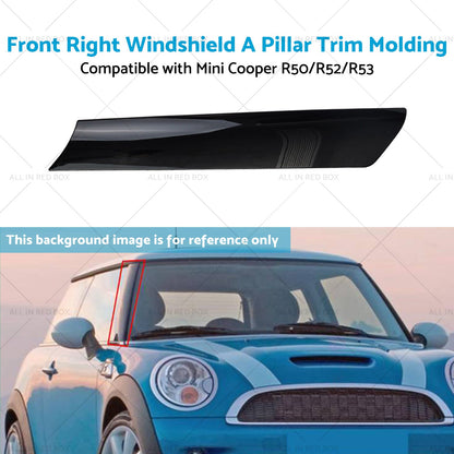 Windshield A Pillar Trim Molding Front Right Suitable for BMW Mini R53 R50 R52-4