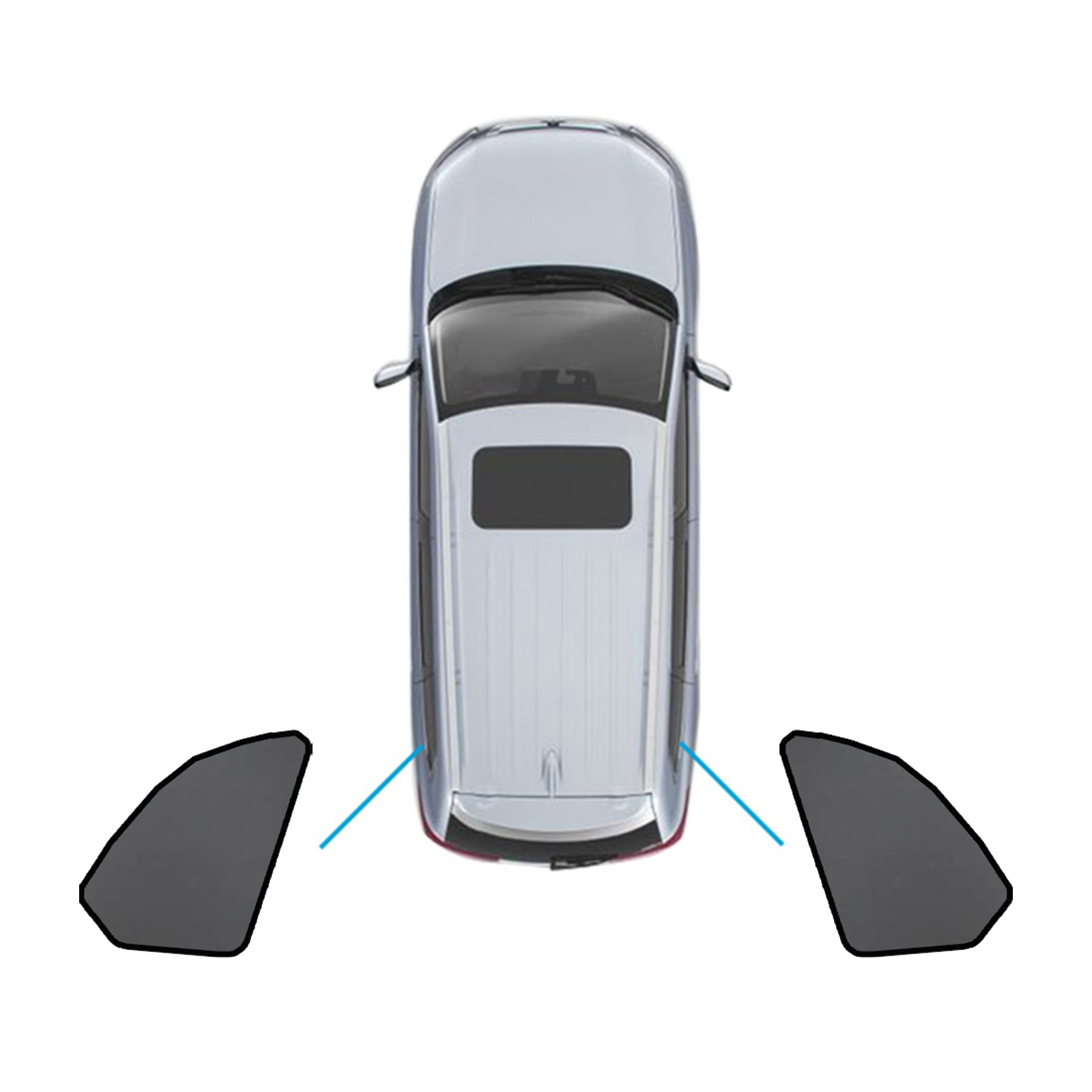 Car Window Sun Shade Magnetic Sun Blind Mesh Suitable For BMW X5 F95 / G05 2018-On-4