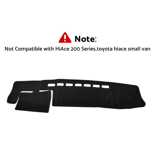 Dash Mat Suitable For Toyota Hiace 2005-2018 SLWB Van Non-Slip Dashboard Cover-0