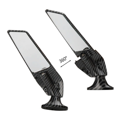 Swivel Wing Fin Rearview Mirrors For Honda CBR600RR 03-2012 CBR600F 11-2014