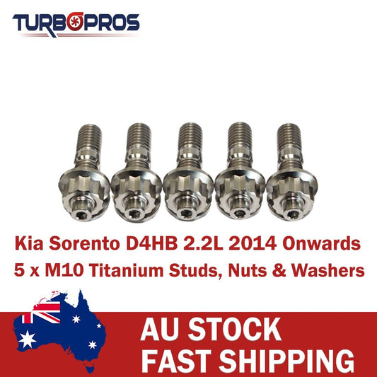 Titanium Turbo Charger Stud Kit for Kia Sorento D4HB 2.2L 2014 Onwards