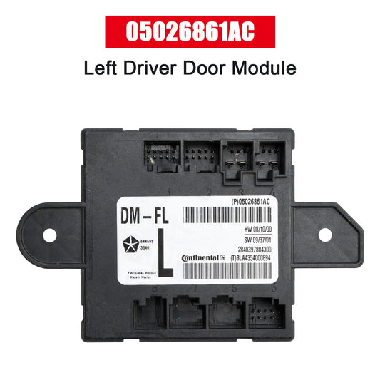 05026861AC Front Left Driver Door Module for Dodge Chrysler 2007-2020