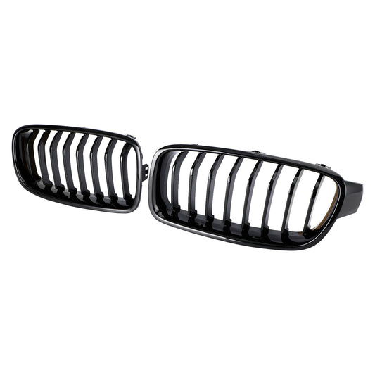 Gloss Black Front Kidney Grille for BMW 3 Series F30 F31 F35 (2012-2019)