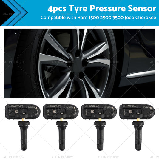 Tyre Pressure Sensor x 4 for Dodge Ram 1500 2500 3500 Jeep Cherokee 2014-2016