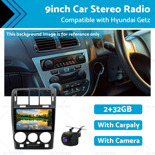 9in Car Radio Stereo for Hyundai Getz Apple Android, 32GB, 2013-2019