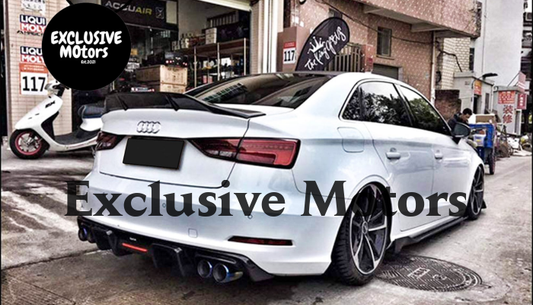 Black Boot Spoiler for Audi A3/S3/RS3 Sedan 2013-2020
