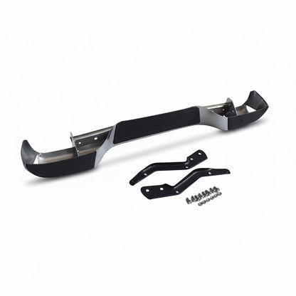 Chrome Rear Step Bumper Bar With Brackets Suitable For Toyota Hilux 2005–2015-0