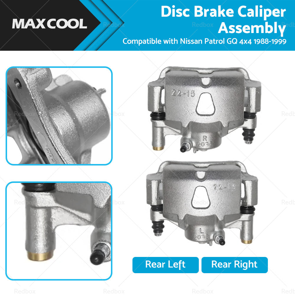 LH  RH Rear Disc Brake Caliper Assembly Suitable For Nissan Patrol GQ 4x4 88-99-0